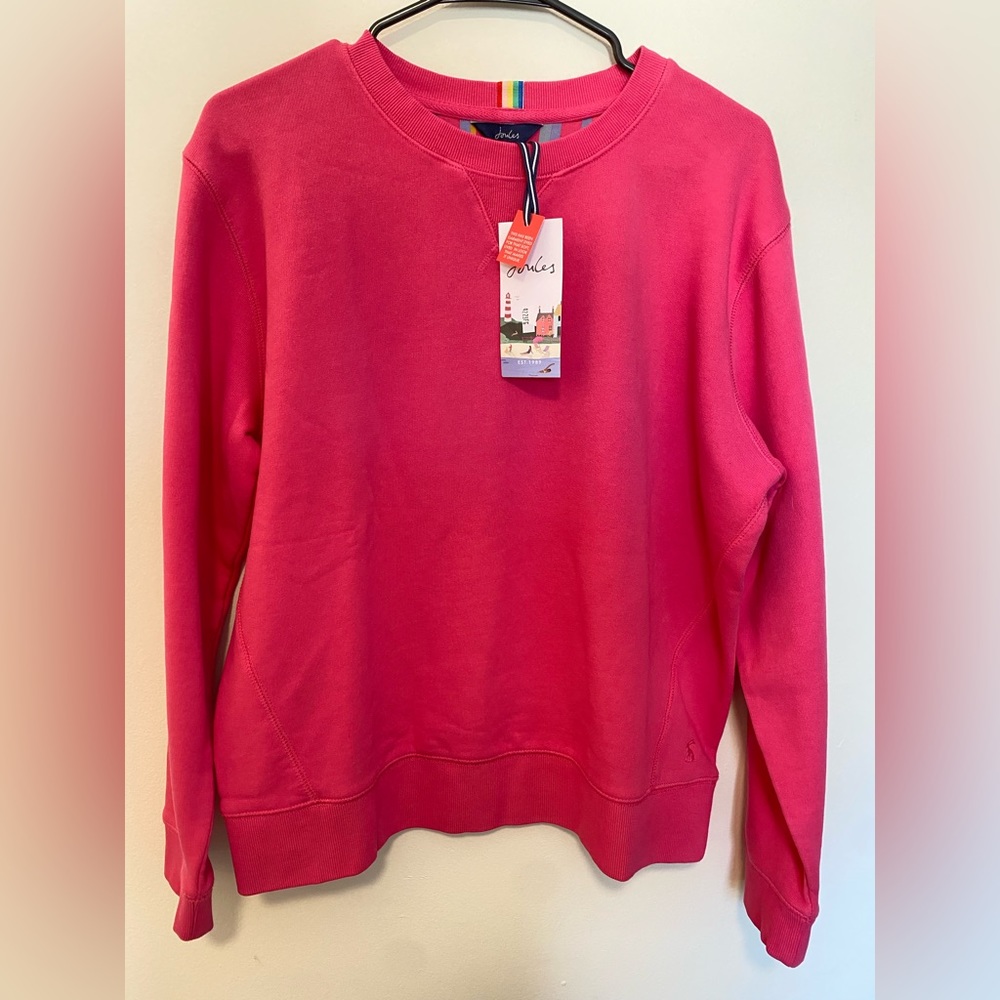 Joules Cotton Crew Neck in Fuspink